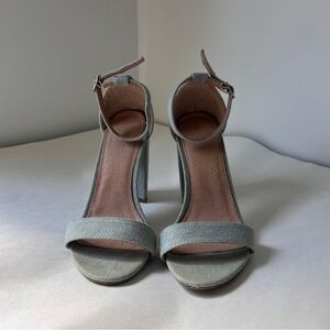 Charlotte Ruse Denim Y2K Women's Heels Size 8